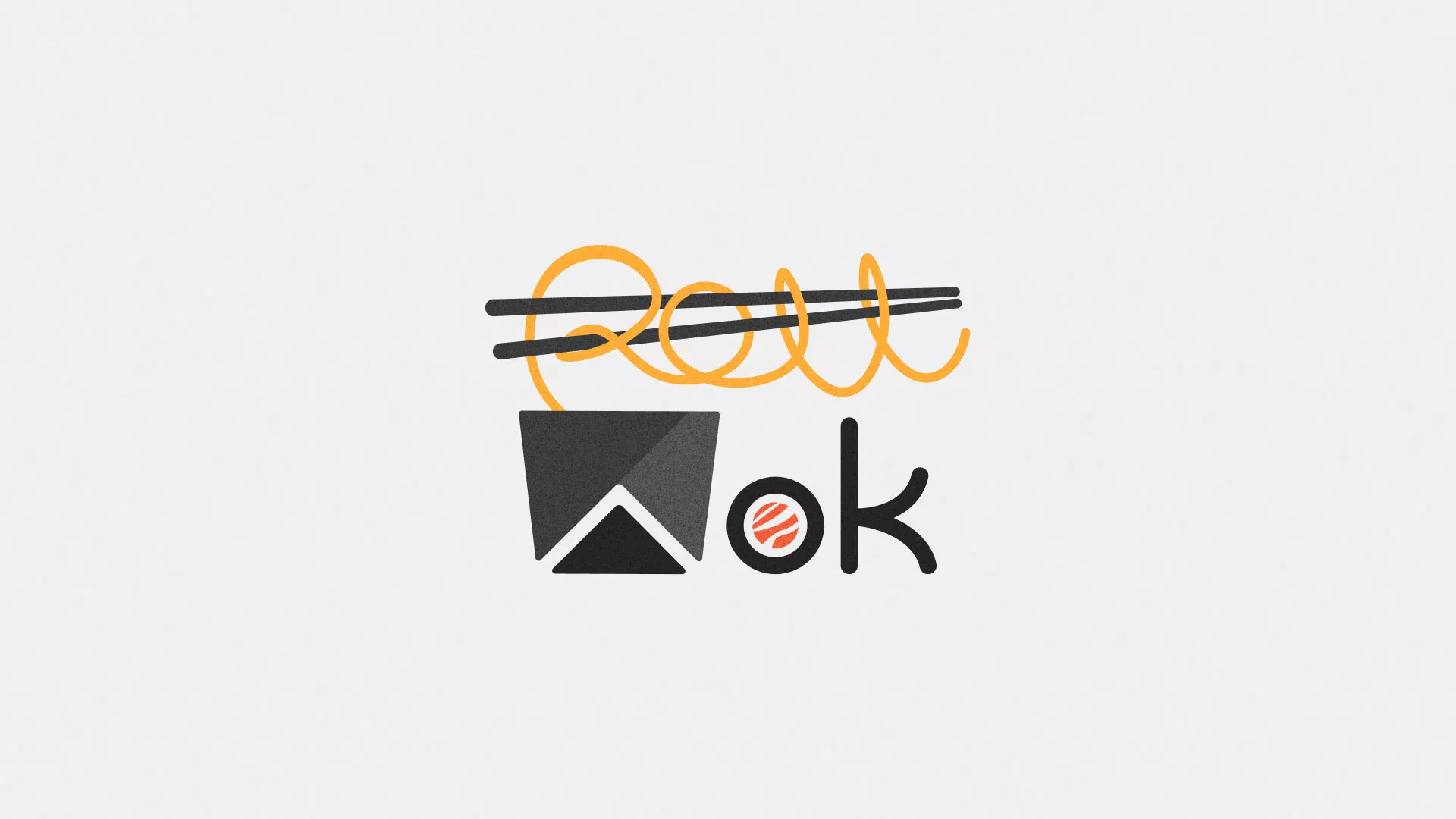 Разработка логотипа суши-бара «Roll Wok Club» в Велиже